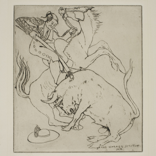image for: Ismael Smith - The first goad. Bull fight - 1919