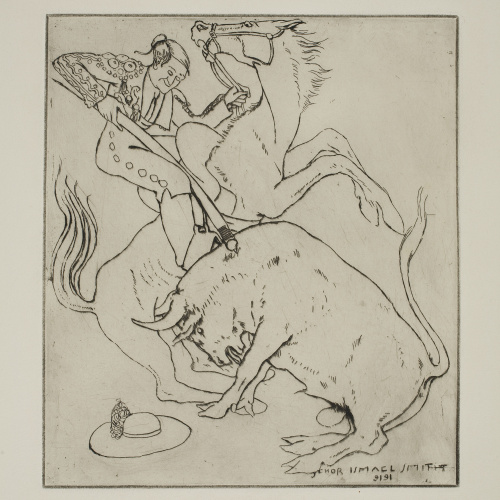 image for: Ismael Smith - The first goad. Bull fight - 1919