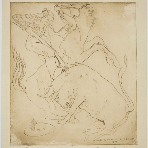 image for: Ismael Smith - The first goad. Bull fight - 1919