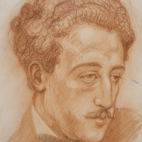 image for: Ismael Smith - Retrat masculí [Miquel Utrillo?] - Cap a 1911