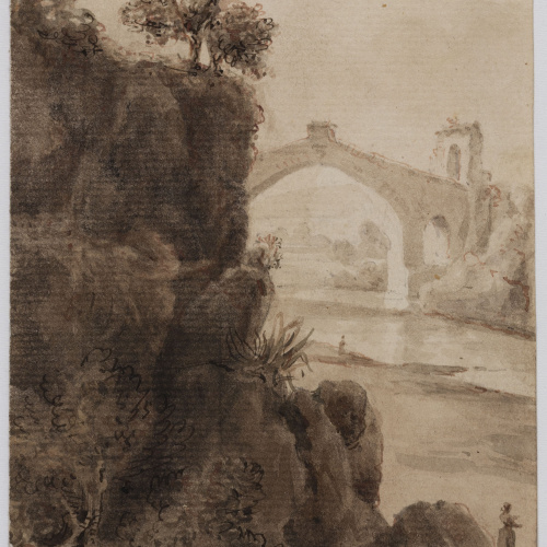 image for: Adolphe Hedwige Alphonse Delamare - Pont del Diable de Martorell - 1825