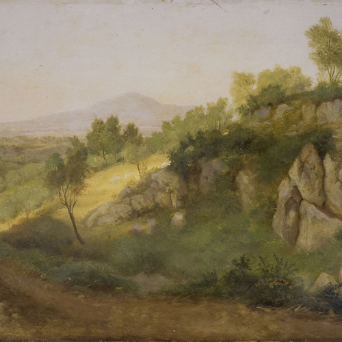 image for: Pelegrí Clavé - Paisatge de muntanya - Cap a 1870-1880