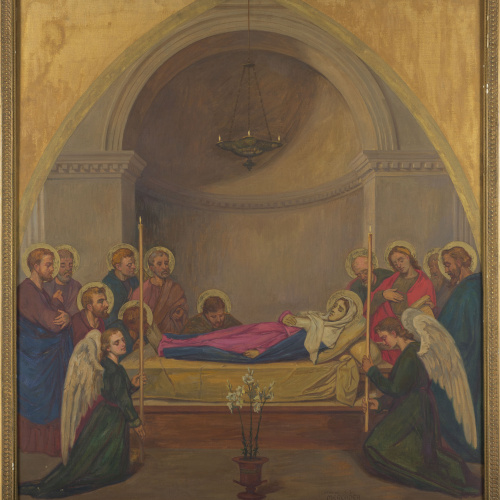 image for: Joan Vallhonrat - Còpia de la «Mort de la Mare de Déu» de Benet Mercadé - Cap a 1918