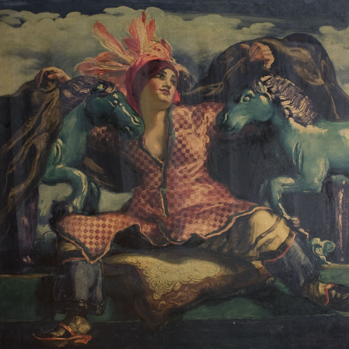 image for: Josep Maria Sert - Dona amb dos cavallets de porcellana - 1931
