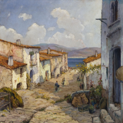 image for: Francesc d&#039;Assís Planas - Barri de pescadors - 1936