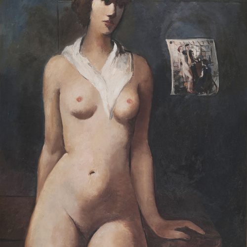 image for: Pere Pruna - La noia del mocador blanc - Cap a 1930