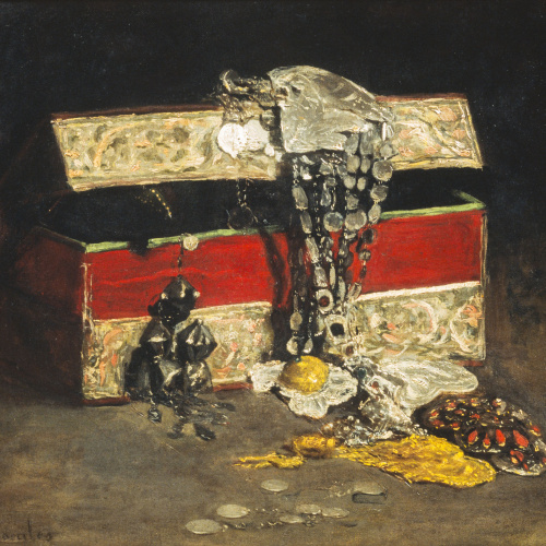 image for: Eduardo Rosales - Arqueta de joies - Cap a 1860-1873