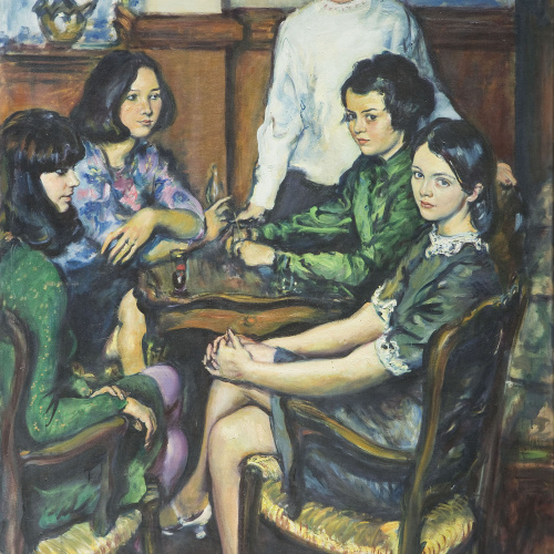 image for: Ferran Callicó - Interior amb figures - 1956