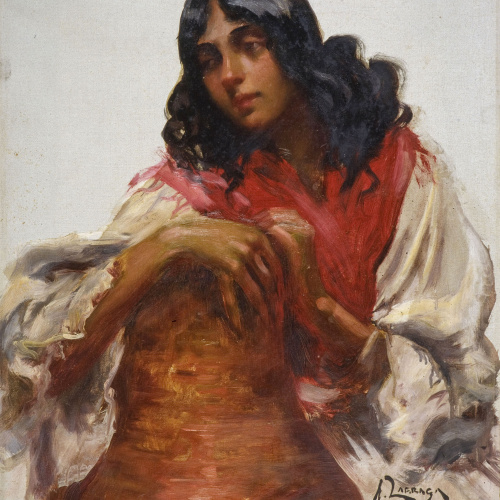 image for: Andrés Larraga - Gitana jove - Cap a 1905-1920