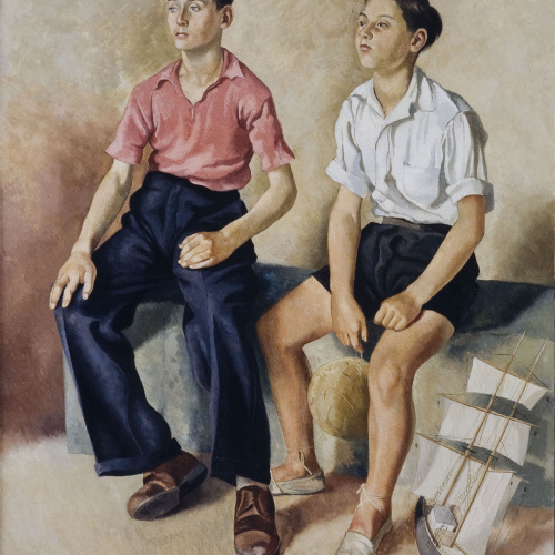 image for: Xavier Nogués - Dos nois i un vaixell - 1940