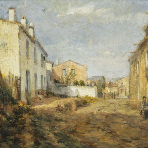 image for: Francesc d&#039;Assís Planas - Mirant la plaça - Cap a 1926