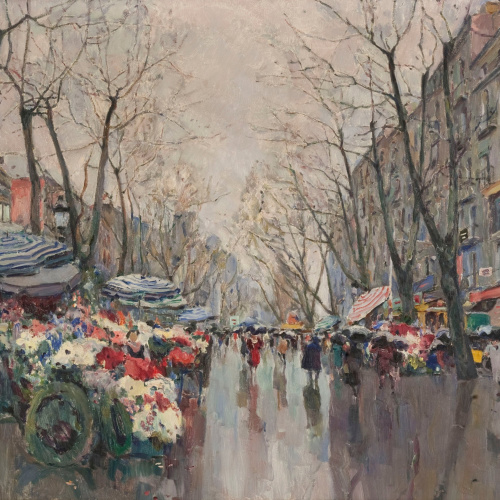 image for: Josep Amat Pagès - La Rambla de les Flors - 1934