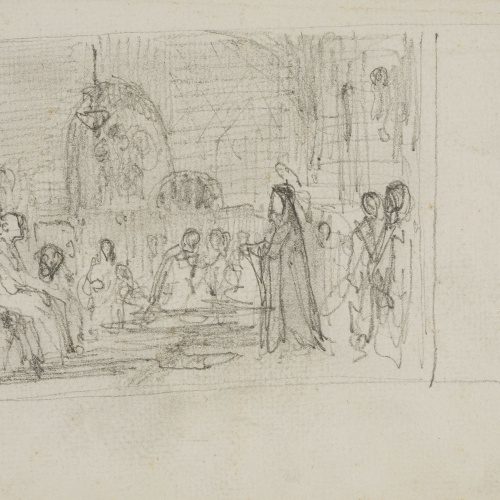 Lluís Rigalt - Croquis del quadre «Santa Teresa de Jesús» de Benet Mercadé - Cap a 1868-1870 image for: Lluís Rigalt - Croquis del quadre «Santa Teresa de Jesús» de Benet Mercadé - Cap a 1868-1870