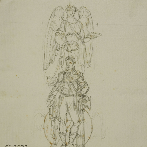 image for: Pau Rigalt - Composició al·legòrica per a un projecte de monument dedicat a Ferran VII - Cap a 1820