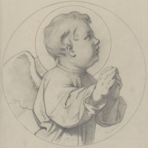 Claudi Lorenzale - Cap d'àngel - Cap a 1850-1870 image for: Claudi Lorenzale - Cap d'àngel - Cap a 1850-1870