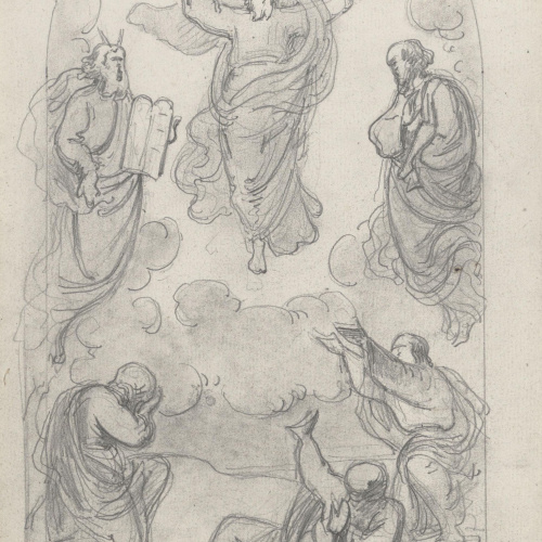 Claudi Lorenzale - L'Ascensió de Jesús - Cap a 1850-1870 image for: Claudi Lorenzale - L'Ascensió de Jesús - Cap a 1850-1870