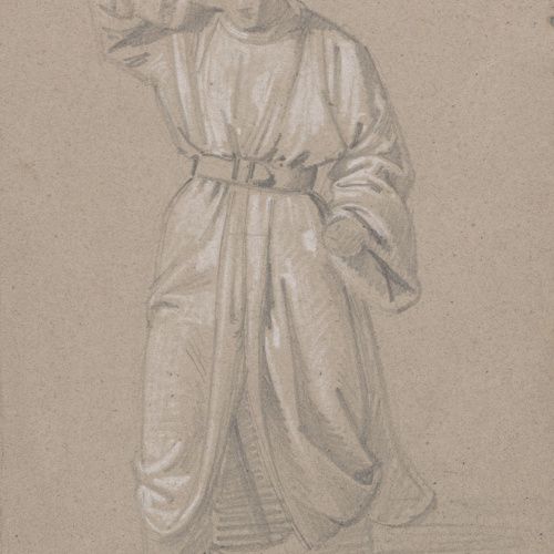 Claudi Lorenzale - Home amb túnica - Cap a 1850-1870 image for: Claudi Lorenzale - Home amb túnica - Cap a 1850-1870