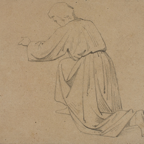 image for: Claudi Lorenzale - Home agenollat (anvers) / Home agenollat (revers) - Cap a 1850-1870 [1]