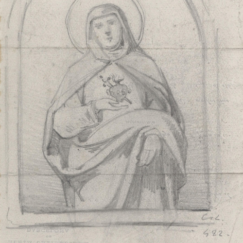 Claudi Lorenzale - Mare de Déu dels Dolors - Cap a 1866 image for: Claudi Lorenzale - Mare de Déu dels Dolors - Cap a 1866