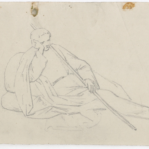 image for: Claudi Lorenzale - Home ajagut (anvers) / Home ajagut (revers) - Cap a 1850-1870 [1]