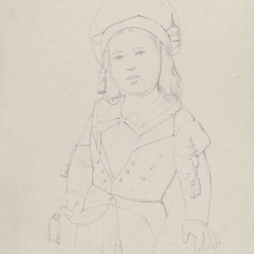 image for: Claudi Lorenzale - Retrat de nen vestit de mariner - Cap a 1860-1880