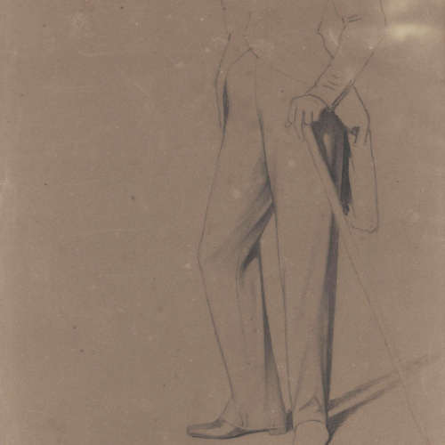 image for: Claudi Lorenzale - Estudi per a un retrat - Cap a 1860-1880