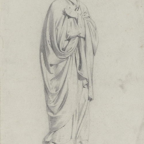 image for: Claudi Lorenzale - Dona en actitud de beatitud - Cap a 1850-1870