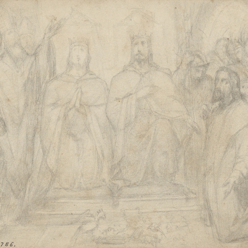 image for: Francesc Torras - Cristòfol Colom, davant dels reis Catòlics - Cap a 1860-1876