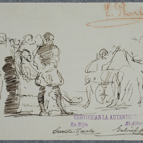 image for: Eduardo Rosales - Un concert al segle XVI - Cap a 1865
