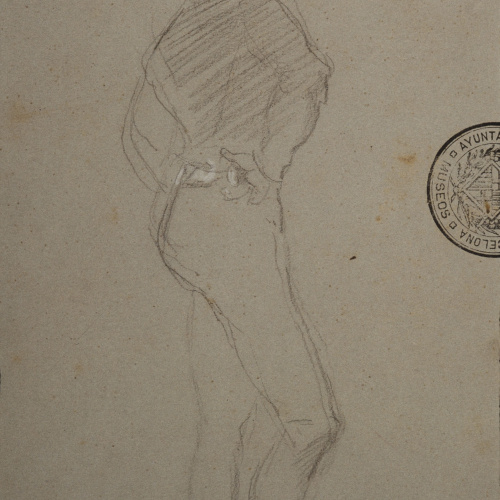 image for: Eduardo Rosales - Estudi per al quadre «Joana l de Castella al castell de la Mota» - Cap a 1872-1873