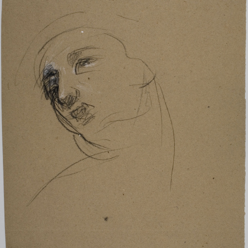 image for: Ramon Martí i Alsina - Escorç femení per al quadre «La Companyia de Santa Bàrbara» - Cap a 1891 [1]