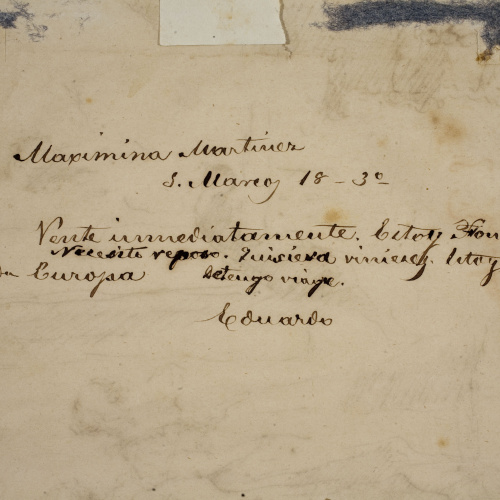 image for: Eduardo Rosales - Estudi per al quadre «Hamlet i Ofèlia» - Cap a 1871 [1]