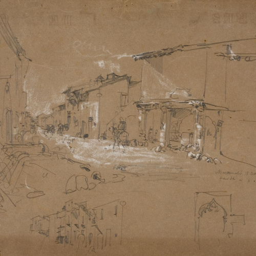 image for: Ramon Martí i Alsina - Un carrer de Montmeló - 15 octubre 1870