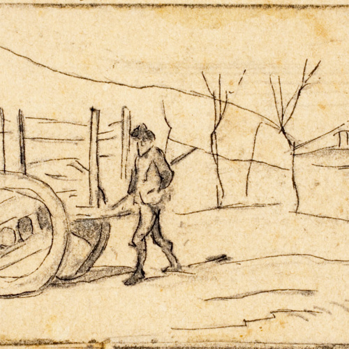 image for: Josep Lluís Pellicer - Parella de bous amb carretó - 1874