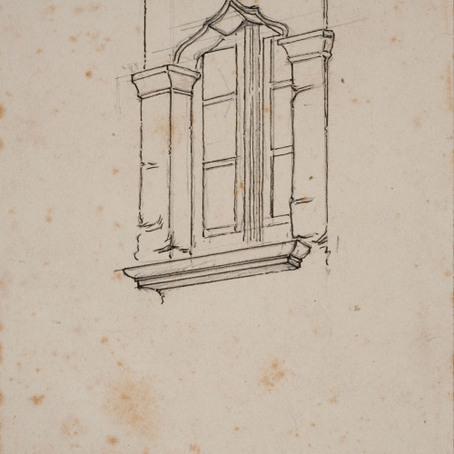 image for: Josep Lluís Pellicer - Finestral gòtic - Cap a 1889