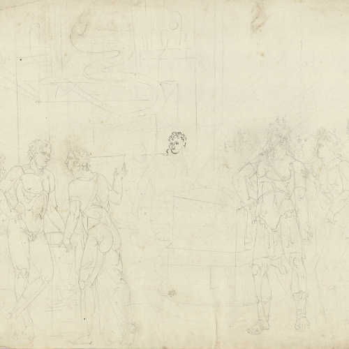 Josep Bernat Flaugier - Composició mitològica - Cap a 1800-1812 image for: Josep Bernat Flaugier - Composició mitològica - Cap a 1800-1812