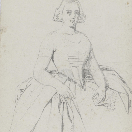 image for: Claudi Lorenzale - Retrat de dama - Cap a 1860-1880