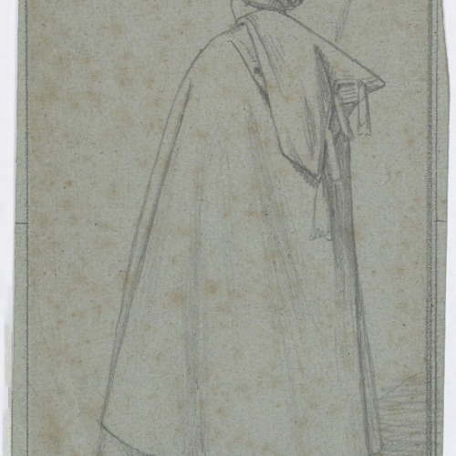 image for: Claudi Lorenzale - Home amb turbant i espingarda - Cap a 1850-1860