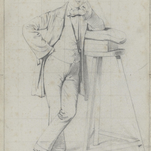 image for: Claudi Lorenzale - Retrat de jove - Cap a 1860-1880