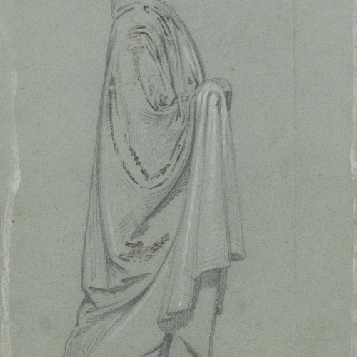 image for: Claudi Lorenzale - Figura de monja (anvers) / Figura d&#039;home amb túnica (revers) - Cap a 1850-1870 [1]