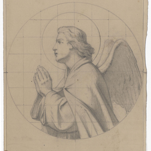 image for: Claudi Lorenzale - Bust d&#039;àngel de l&#039;Anunciació - Cap a 1850-1870