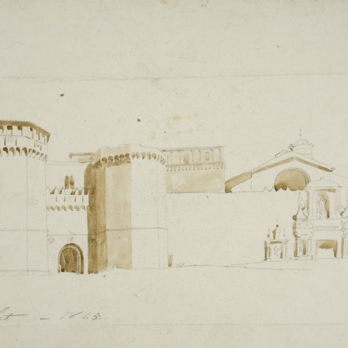 image for: Claudi Lorenzale - Monestir de Poblet - 1845