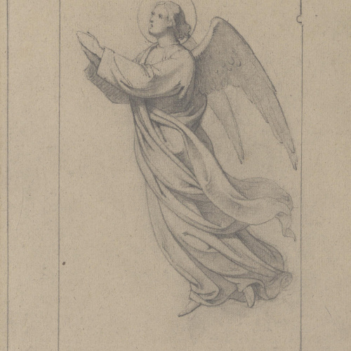 image for: Claudi Lorenzale - Estudi d&#039;àngel per al quadre «L&#039;Assumpció de la Mare de Déu» - Cap a 1871