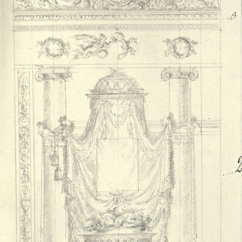 Pau Rigalt - Projecte de decoració dels salons de la Llotja - Cap a 1820-1830 image for: Pau Rigalt - Projecte de decoració dels salons de la Llotja - Cap a 1820-1830