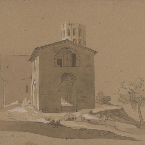 image for: Claudi Lorenzale - Abadia d&#039;Orvieto - 1839