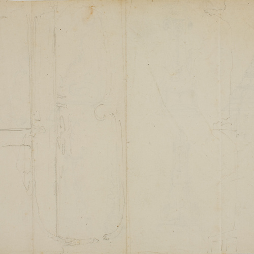 image for: Claudi Lorenzale - Projecte de motius arquitectònics (anvers) / Apunts de motius arquitectònics (revers) - Cap a 1860-1880 [1]