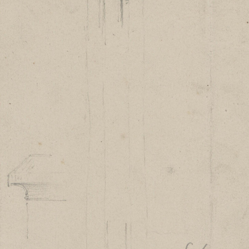 image for: Claudi Lorenzale - Columna agrupada amb base i capitell (anvers) / Columna agrupada amb base, capitell i arcs (revers) - Cap a 1840-1860