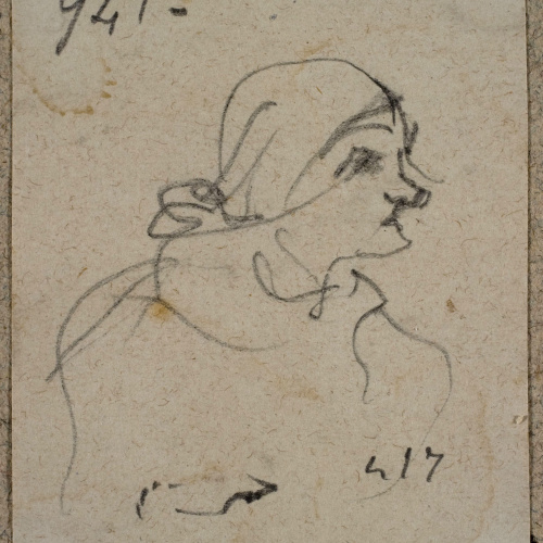 Ramon Martí i Alsina - Un pagès - Cap a 1870 image for: Ramon Martí i Alsina - Un pagès - Cap a 1870