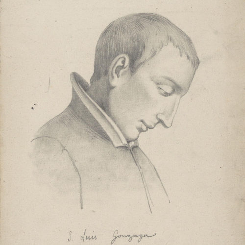 image for: Claudi Lorenzale - San Luis Gonzaga - Cap a 1850-1870