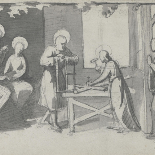 image for: Claudi Lorenzale - Taller de Natzaret - Cap a 1850-1870